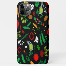 Capa Para iPhone 11 Pro Max Ícones Coloridos Vegetais
