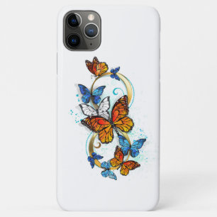 Capa Para iPhone 11 Pro Max Infinidade de Borboletas Monarca