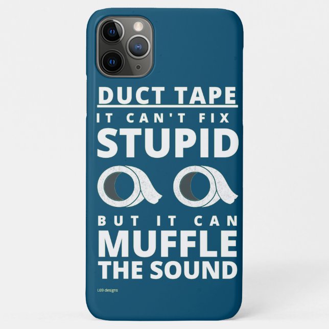 Capa Para iPhone 11 Pro Max iPhone 11 engraçado capa de telefone "DUCT TAPE... (Verso)