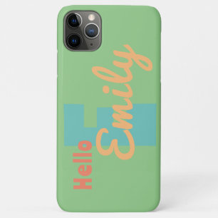 Capa Para iPhone 11 Pro Max iPhone / iPad caixa verde coral azul personalizado