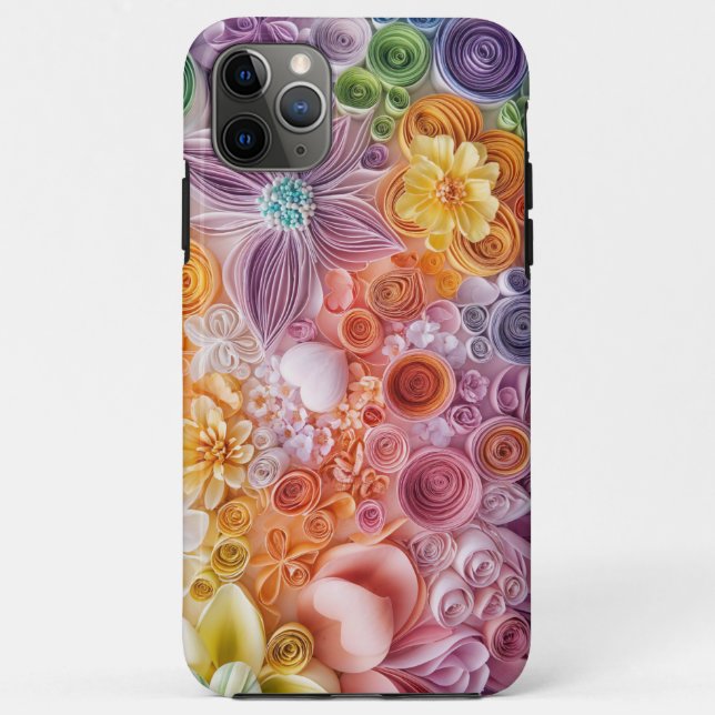 Capa Para iPhone 11 Pro Max Jardim da Flor (Verso)
