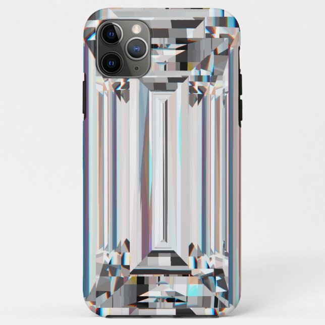 Capa Para iPhone 11 Pro Max Jewel Clássico Faux Rhinestone (Verso)