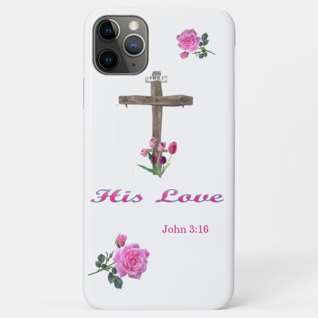 Capa Para iPhone 11 Pro Max John 3:16 (Verso)