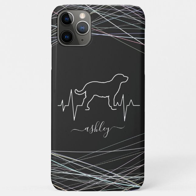 Capa Para iPhone 11 Pro Max Labrador Retriever é Legal Cão Mínimo L (Verso)