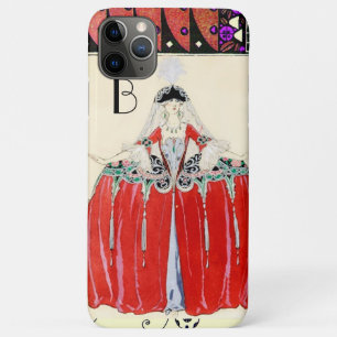 CAPA PARA iPhone 11 PRO MAX LADY IN RED, BEAUY FASHION COSTUME DESIGN MONOGRAM