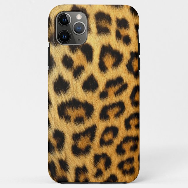 Capa Para iPhone 11 Pro Max Leopardo (Verso)