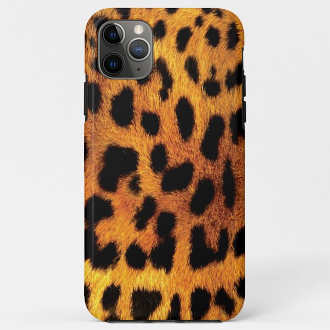 Capa Para iPhone 11 Pro Max Leopardo Cheetah imprime um safari selvagem (Verso)