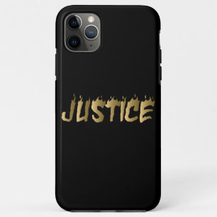 Capa Para iPhone 11 Pro Max Letra Dourada 3D com gravação em 3D pela justiç