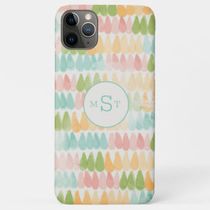 Capa Para iPhone 11 Pro Max Lindo Rosa Pastel Amarelo Verde Personalizado Femi