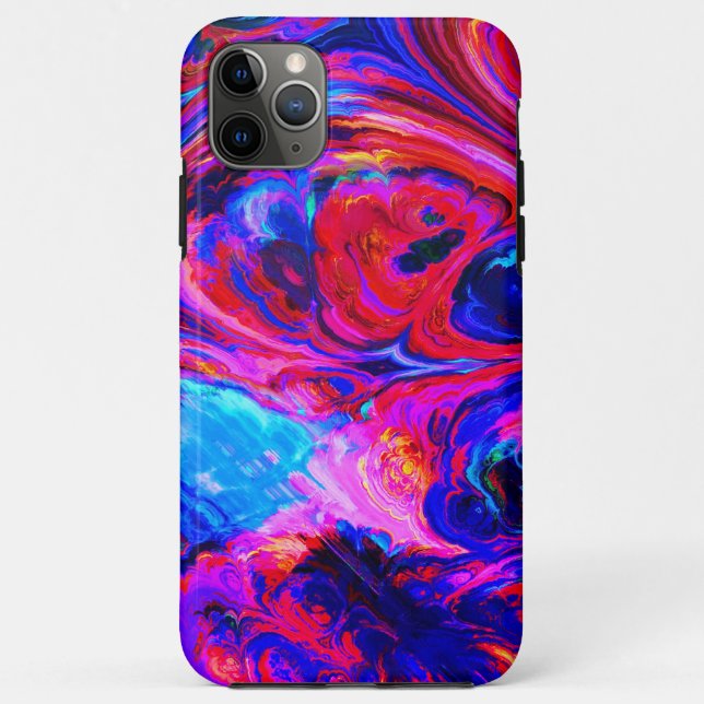 Capa Para iPhone 11 Pro Max Lixeira Moderna de Matizes Roxos (Verso)