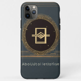 Capa Para iPhone 11 Pro Max Logotipo Geométrico Minimalista: Absolutamente Rel