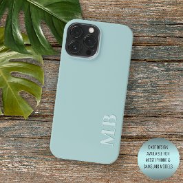 Capa Para iPhone 11 Pro Max Luz Personalizada Pastel Verde Água-Marinha