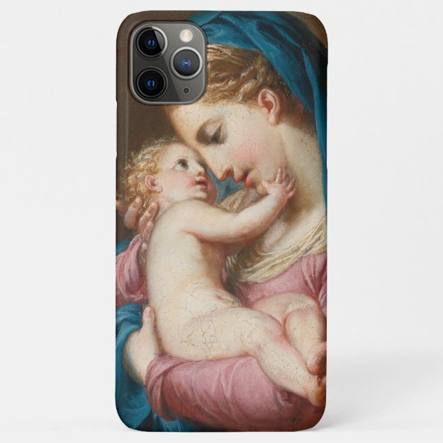 Capa Para iPhone 11 Pro Max Madonna e Criança (Verso)