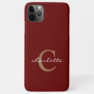 Capa Para iPhone 11 Pro Max Maleta Vermelha Simples Personalizada