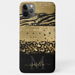 Capa Para iPhone 11 Pro Max Manuscrito Dourado de Lítio Moderno e Divertido M