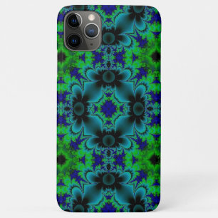 Capa Para iPhone 11 Pro Max Marguerite, flores da Daisies em preto azul verde