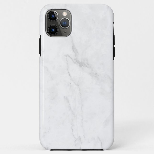 Capa Para iPhone 11 Pro Max Mármore Branco (Verso)