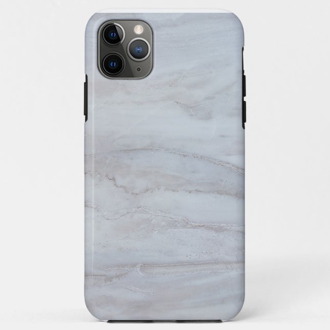 Capa Para iPhone 11 Pro Max Mármore Branco Elegante (Verso)