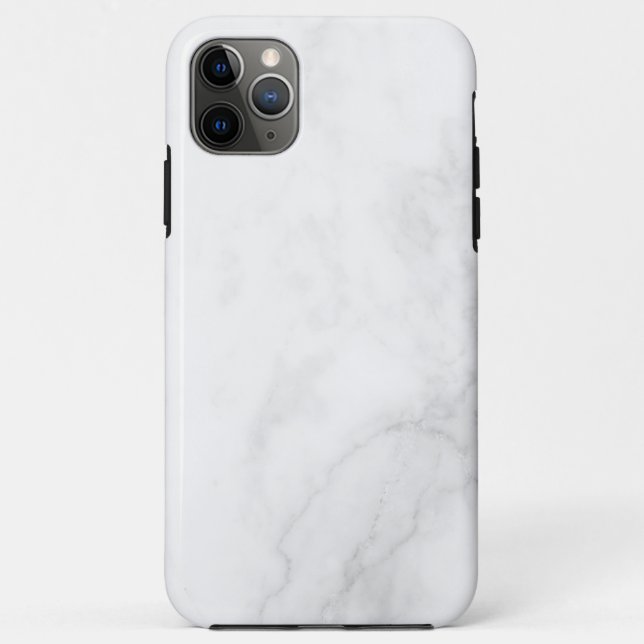 Capa Para iPhone 11 Pro Max Mármore Branco Moderno (Verso)