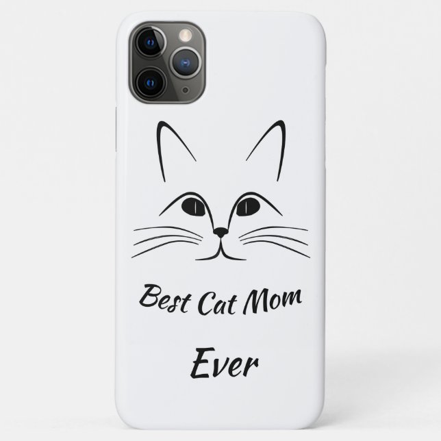 Capa Para iPhone 11 Pro Max Melhor Mãe De Gato (Verso)