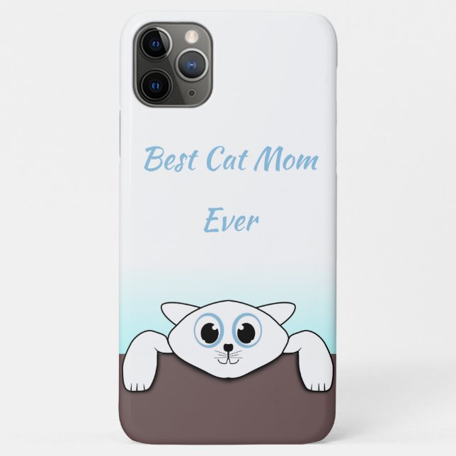 Capa Para iPhone 11 Pro Max Melhor Mãe De Gato (Verso)