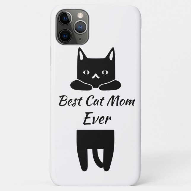 Capa Para iPhone 11 Pro Max Melhor Mãe De Gato (Verso)
