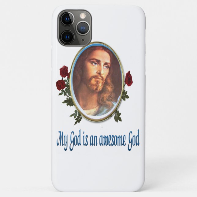 Capa Para iPhone 11 Pro Max Meu Deus é um Deus incrível (Verso)