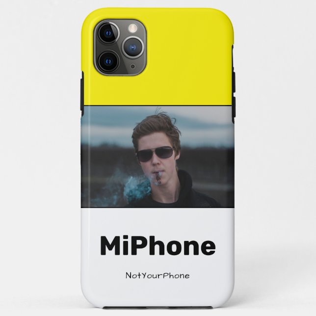 Capa Para iPhone 11 Pro Max Miphone (Meu Telefone) (Verso)