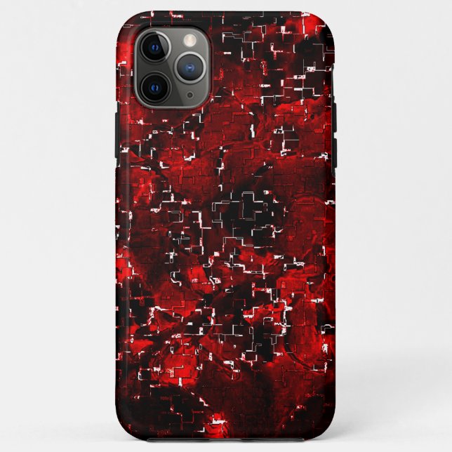 Capa Para iPhone 11 Pro Max Mistura de pétalas vermelhas chuvosas e rústicas s (Verso)