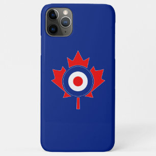 Capa Para iPhone 11 Pro Max Mod do rolo de folhas mapeado canadense em azul