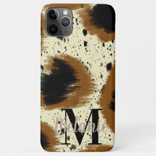 Capa Para iPhone 11 Pro Max Modern Cheetah Abstrato Splash Art