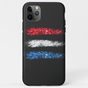 Capa Para iPhone 11 Pro Max *~* Modern Simple - Bandeira Abstrato americana