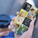 Capa Para iPhone 11 Pro Max Monograma 4 Pai Life é o Melhor Azul de Vida<br><div class="desc">Adicione suas iniciais e 4 fotos a esta capas de iphone personalizada. O modelo de foto é configurado para que você adicione suas fotos trabalhando no sentido horário a partir do canto superior direito. A citação do pai diz "A vida do Pai é a melhor vida" seguida pelas iniciais do...</div>