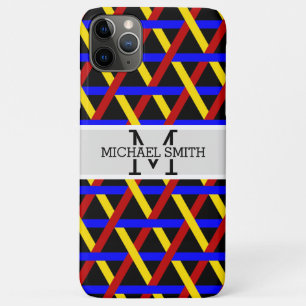 Capa Para iPhone 11 Pro Max Monograma Moderno Mosaico #15