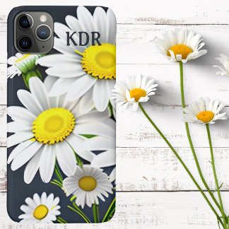 Capa Para iPhone 11 Pro Max Monograma Realista de Margarida 