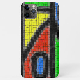 Capa Para iPhone 11 Pro Max Mosaico feito à mão, arte moderna.