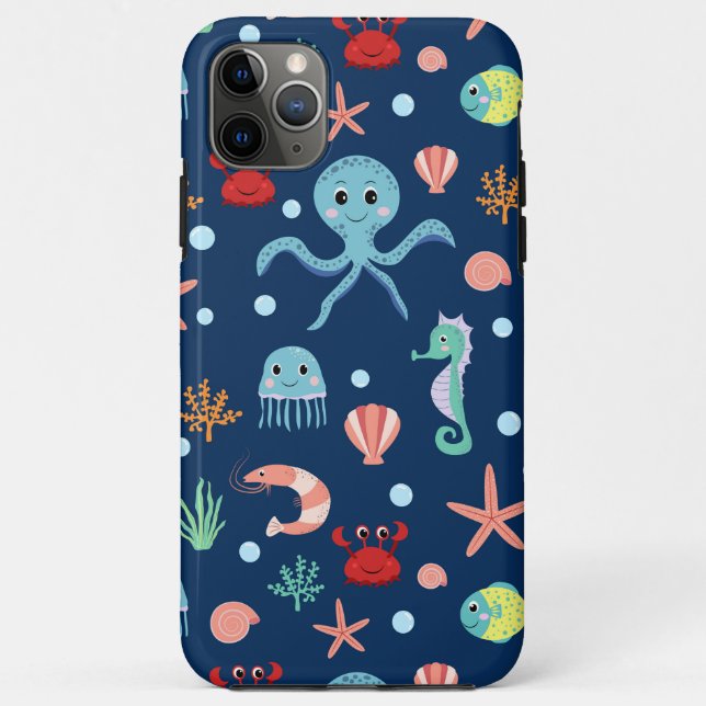 Capa Para iPhone 11 Pro Max Mundo do Mar (Verso)