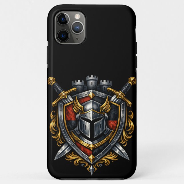 Capa Para iPhone 11 Pro Max Mythic Realms Knightly Crest (Verso)