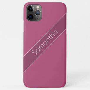 Capa Para iPhone 11 Pro Max Na moda Simples Apenas Púrpura De Mama De Dois Tom