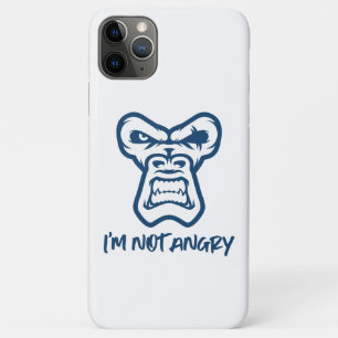 Capa Para iPhone 11 Pro Max Não estou zangado, o macaco