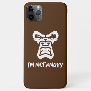 Capa Para iPhone 11 Pro Max Não estou zangado, o macaco