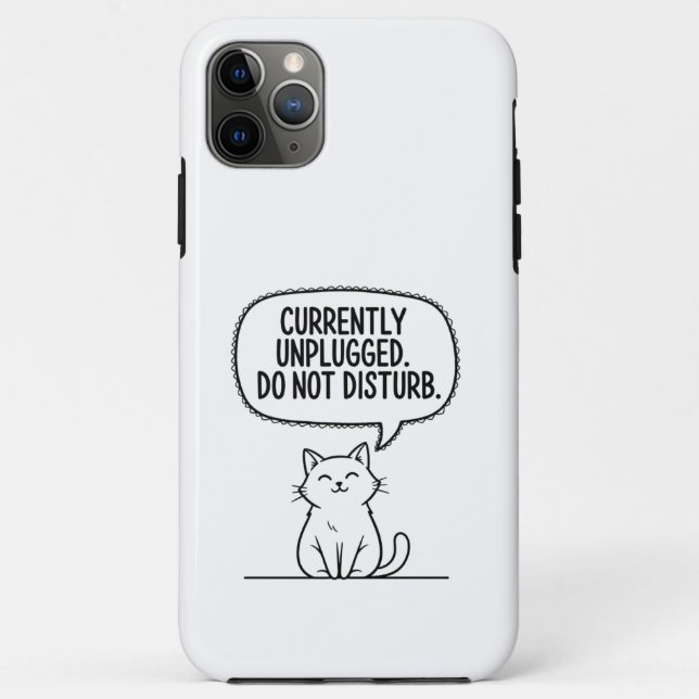 Capa Para iPhone 11 Pro Max Não Perturbe  (Verso)