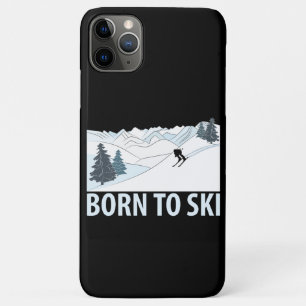 Capa Para iPhone 11 Pro Max Nascer aos esportes de inverno de Esqui