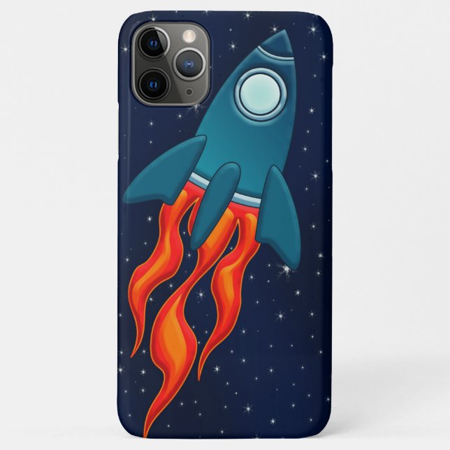 Capa Para iPhone 11 Pro Max Nave espacial no espaço (Verso)