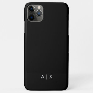 Capa Para iPhone 11 Pro Max Nome de casal monogramado simples