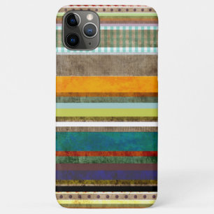 Capa Para iPhone 11 Pro Max Novo iPhone X Grungy striped art incrível