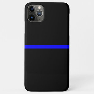 Capa Para iPhone 11 Pro Max O conceito de linha azul fina simbólico