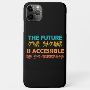 Capa Para iPhone 11 Pro Max O futuro é um idioma de sinal ASL acessível