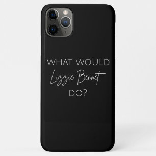 Capa Para iPhone 11 Pro Max O Que Lizzie Bennet Faria?