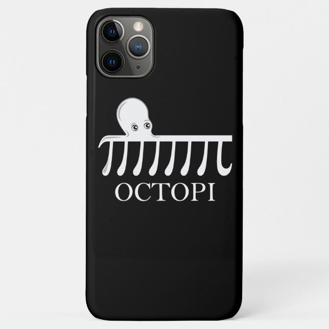 Capa Para iPhone 11 Pro Max Octopi - Engraçado Pi Octopus Math (Verso)